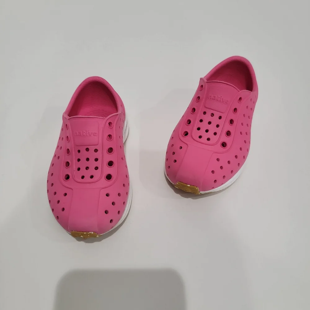 Native Pink Water Shoes with Ventilation and Slip-On Design